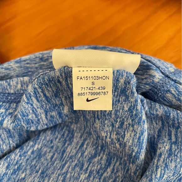 Nike Running Long Sleeve Heather Blue Dry Fit Quarter-Zip (Women’s Small) - Picture 3 of 8